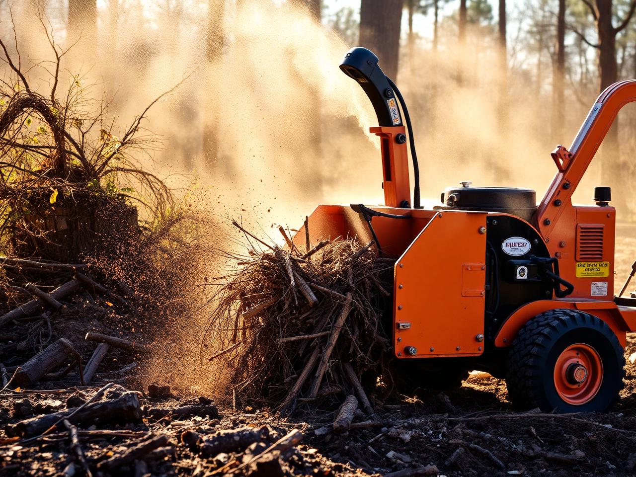 Forestry mulching in action